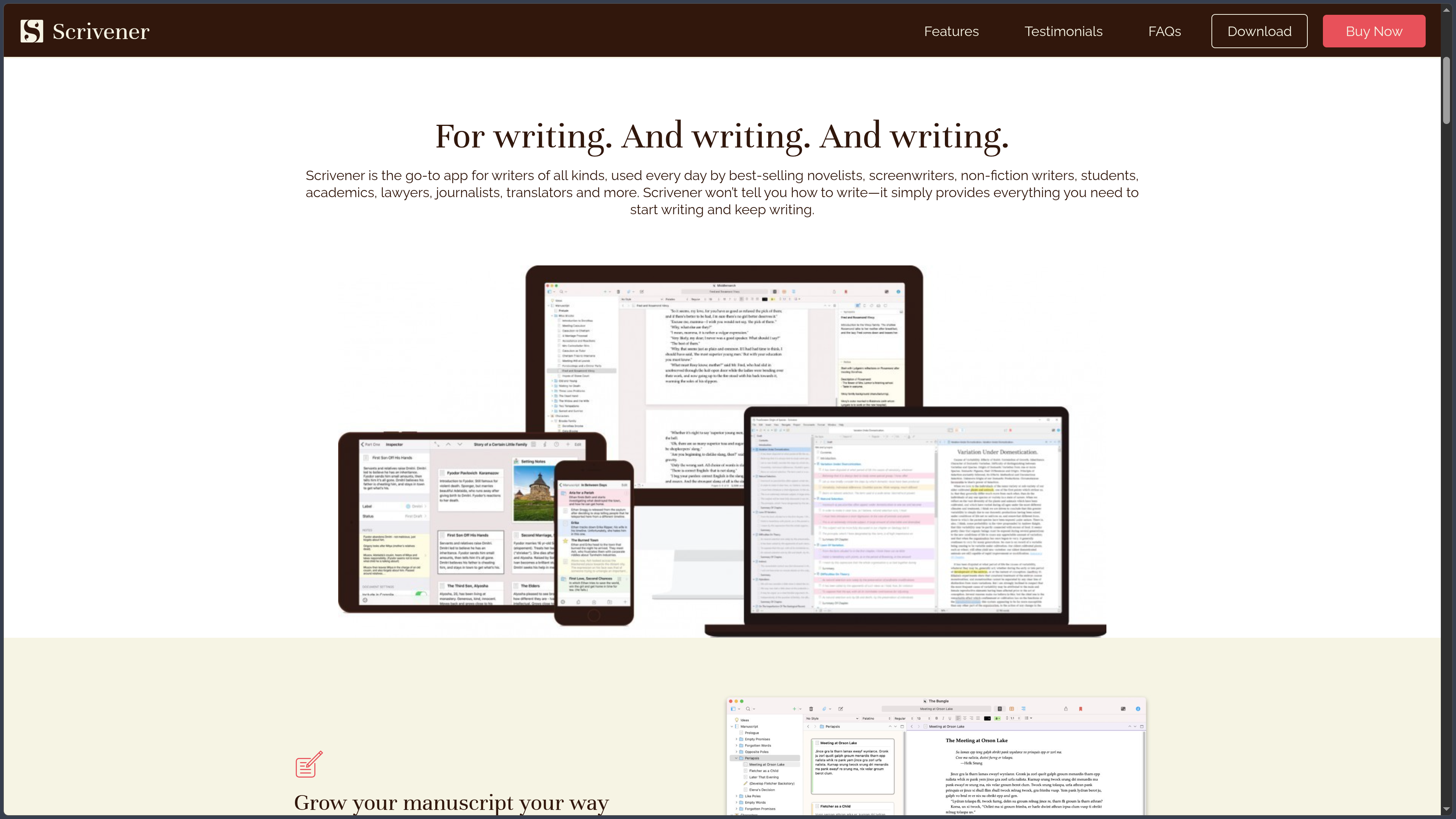 Scrivener screenshot